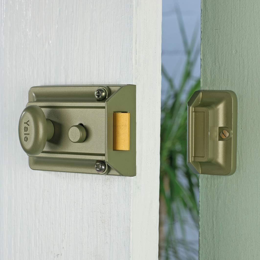Yale Locks 77 Nachtriegelschloss Chromfinish 60 mm Dornmass Chrome Finish 60mm Backset Box, Chrome F