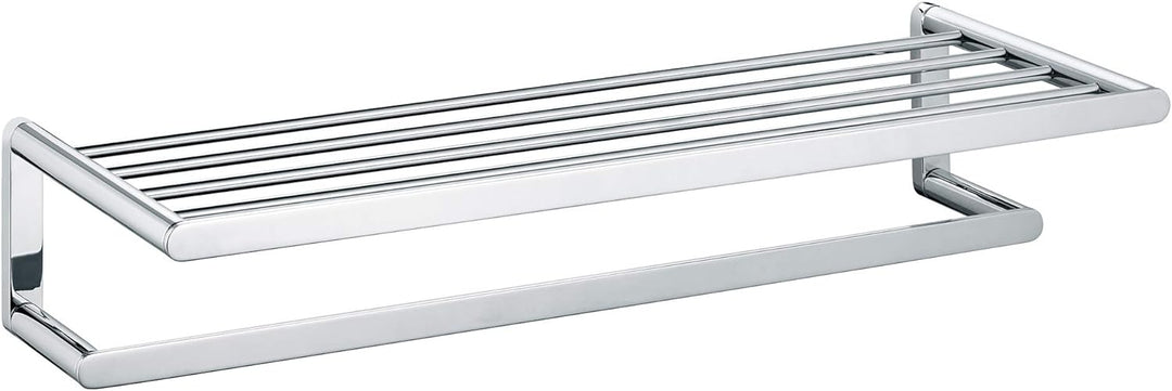 KEUCO Handtuch-Ablage aus Metall, Hochglanz-verchromt, 62 cm lang, für Badezimmer, Ablage für Handtü