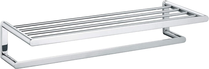 KEUCO Handtuch-Ablage aus Metall, Hochglanz-verchromt, 62 cm lang, für Badezimmer, Ablage für Handtü