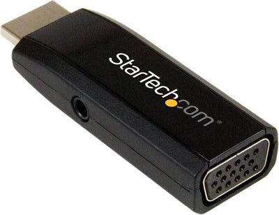 StarTech.com Kompakter HDMI auf VGA Konverter mit Audio - 1920x1200 mit 3,5 mm Audio, mit 3,5 mm Aud