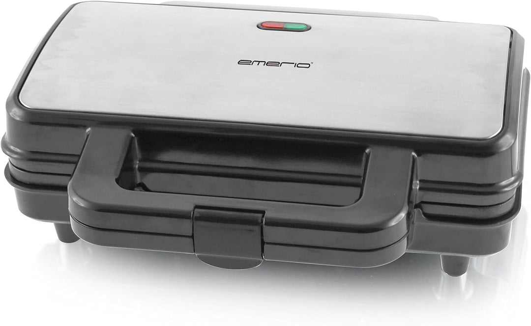 Emerio Doppel Sandwich Maker, BPA frei, für dreieckiges Sandwich, leicht zu reinigen, Antihaftbeschi
