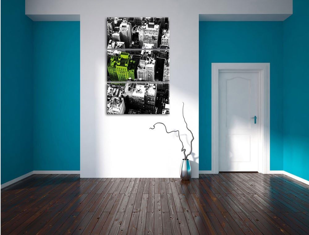 Pixxprint New York City Spezial schwarz/weiss als Leinwandbild/Grösse: 3 Teilig (120x80) cm/Wandbild