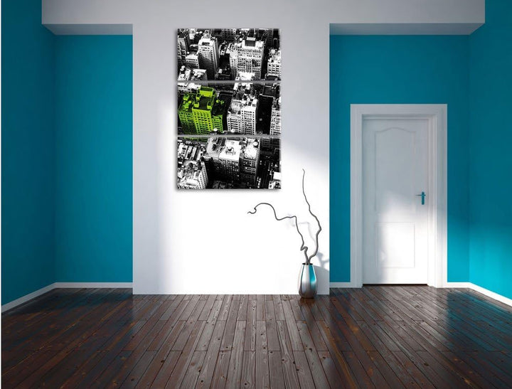 Pixxprint New York City Spezial schwarz/weiss als Leinwandbild/Grösse: 3 Teilig (120x80) cm/Wandbild