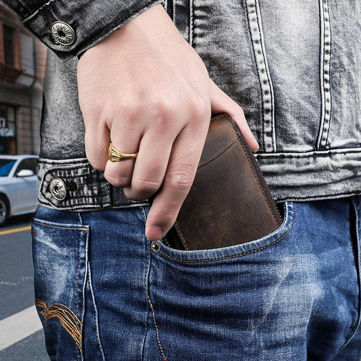 Hiram Echtleder Uhrenetui Reiseuhrenbox 2 Uhren Uhrenbox herren leder Tragbarer Schmuck Organizer Cf