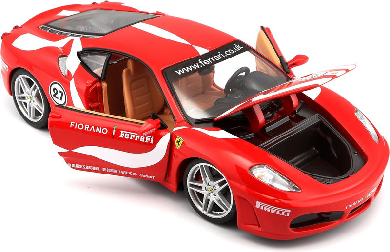 Bburago 26009 - Modellauto 1:24 Ferrari F430 Fiorano, rot, Fahrzeuge