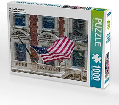 CALVENDO Puzzle Snowy Broadway 1000 Teile Lege-Grösse 64 x 48 cm Foto-Puzzle Bild von Thomas Freuden