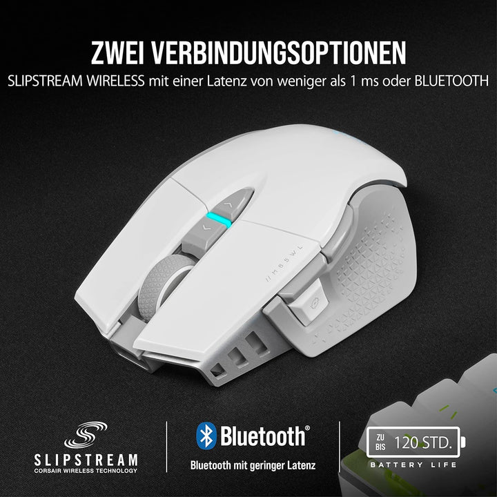 CORSAIR M65 RGB ULTRA WIRELESS Tunable FPS Gaming Mouse - 26.000 DPI - Sub-1ms Wireless - Gewichtssy