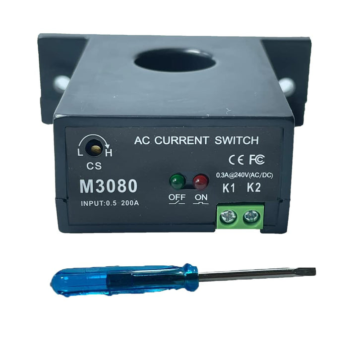 Stromerfassungsrelais AC-Stromerfassungsschalter 0-200 A Schliesser Amp-Sensor-Überwachungsrelais (M