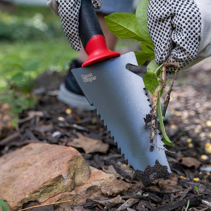 Radius Garden 16011 Root Slayer Carbon Stahl Hand Schaufel rot Trowel, Trowel