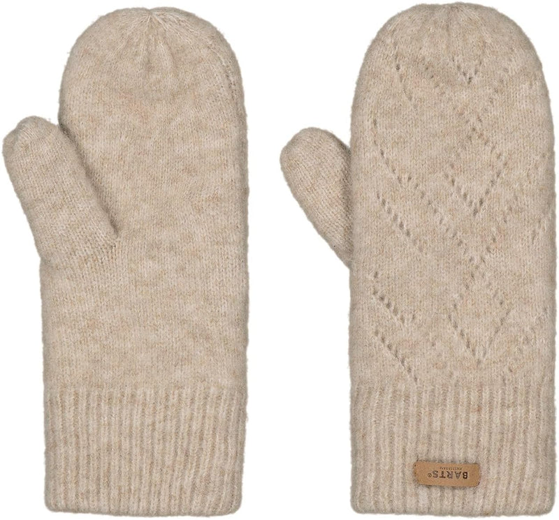 Barts Damen Strickfäustlinge Bridgey gefütterte Winter-Handschuhe Einheitsgrösse Light Brown, Einhei