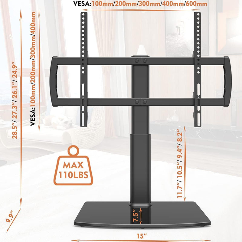 TV Standfuss Universal Höhenverstellbar Ständer für 32-70 Zoll TV Halterung Fernsehständer LCD Flach