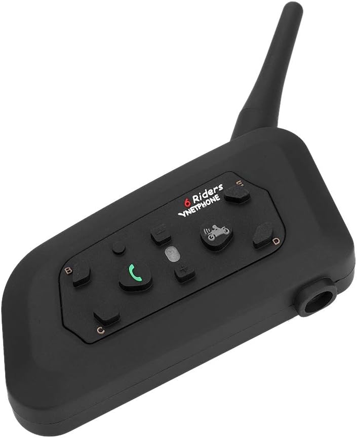 Vnetphone V6-1200 Motorrad Bluetooth Intercom Freisprecheinrichtung Kopfhörer für 6 Personen
