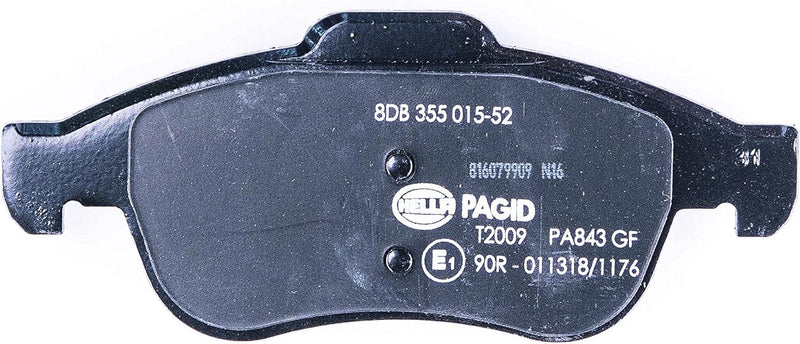 HELLA PAGID 8DB 355 015-521 Bremsbelagsatz - T2009 - Bremssystem: Teves - mit integriertem Verschlei