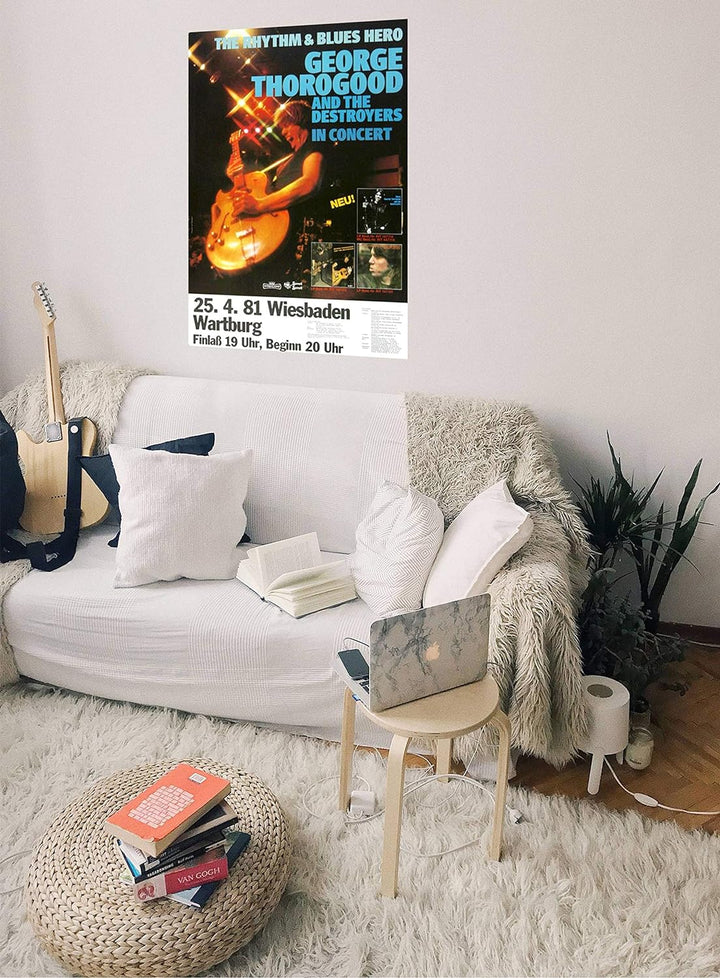 George Thorogood - In Concert, Wiesbaden 1981 » Konzertplakat/Premium Poster | Live Konzert Veransta