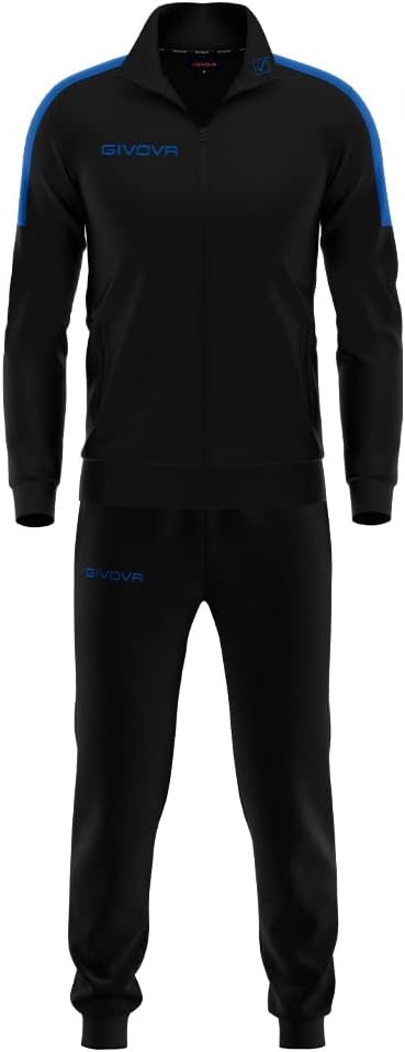 Givova Tr033 Jumpsuit 3XL Nero-azzurro, 3XL Nero-azzurro