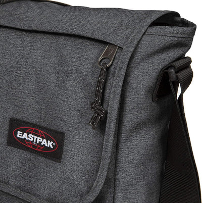 EASTPAK Delegate + Messenger Bag, 38 cm, 20 l Black Denim, Black Denim