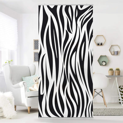 Bilderwelten Raumteiler Zebra Pattern 250x120cm ohne Halterung 250x120cm without hanger, 250x120cm w