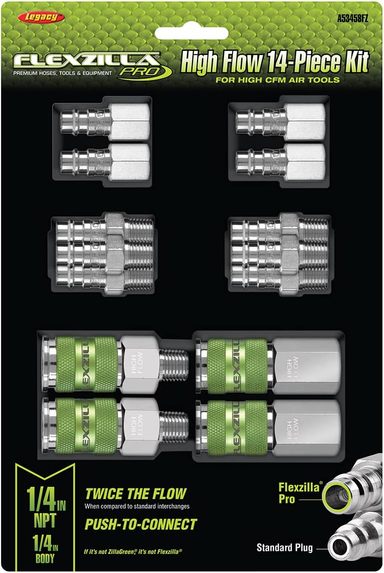 Flexzilla A53458FZ Schläuche und Ventile, Fabrik, 0,25 Zoll 14 Stück, 14 Stück
