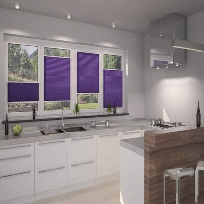 DecoProfi Plissee, Stoff, Violett, 60 cm x 220 cm, 60 cm x 220 cm