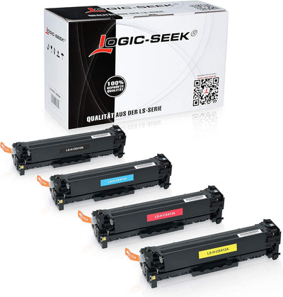 Logic-Seek 4 Toner kompatibel mit HP CE410X CE411A CE412A CE413A Laserjet Pro 300 Color M351 A MFP M