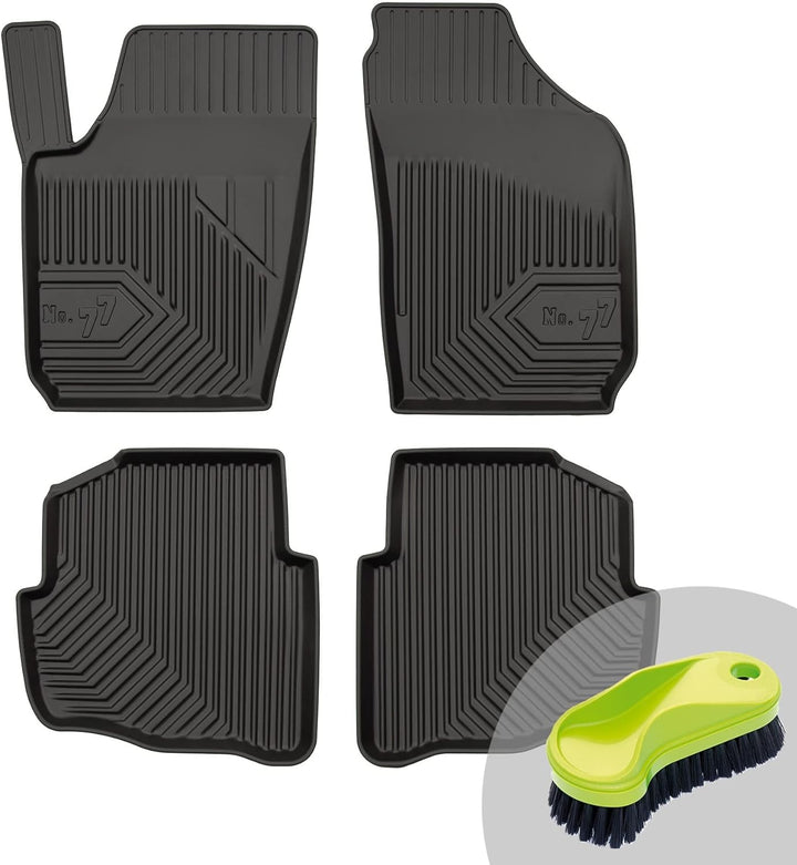FROGUM No.77 Gummimatten Ganzjahresset von Auto Fussmatten Autofussmatten für Skoda Fabia I 1999-200
