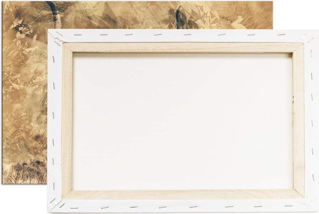 deyoli gezeichneter Stier Format: 80x60 als Leinwandbild, Motiv fertig gerahmt auf Echtholzrahmen, H
