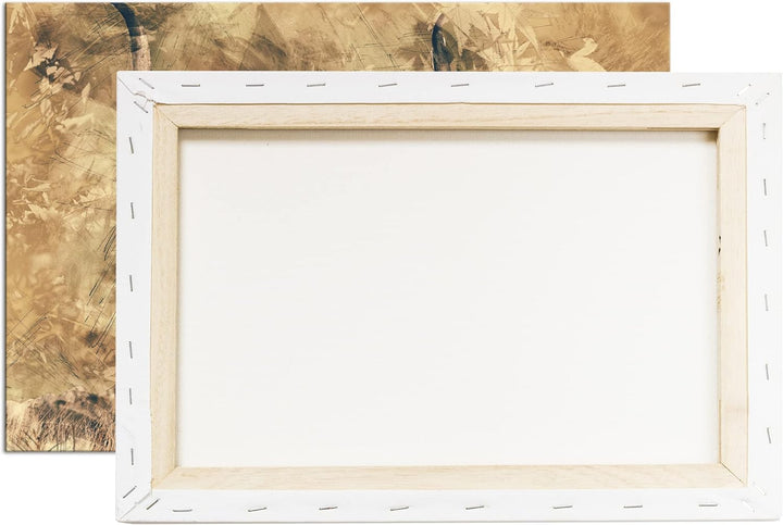 deyoli gezeichneter Stier Format: 80x60 als Leinwandbild, Motiv fertig gerahmt auf Echtholzrahmen, H