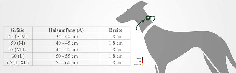 HUNTER SOLID EDUCATION Dressurhalsung für Hunde, Leder, weich, griffig, 45 (S-M), dunkelblau dunkelb