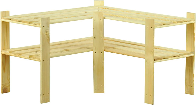 MODO24 Holzregal 2 Böden 50x85x38 Kellerregal Lagerregal Bücherregal B-09 HIT !