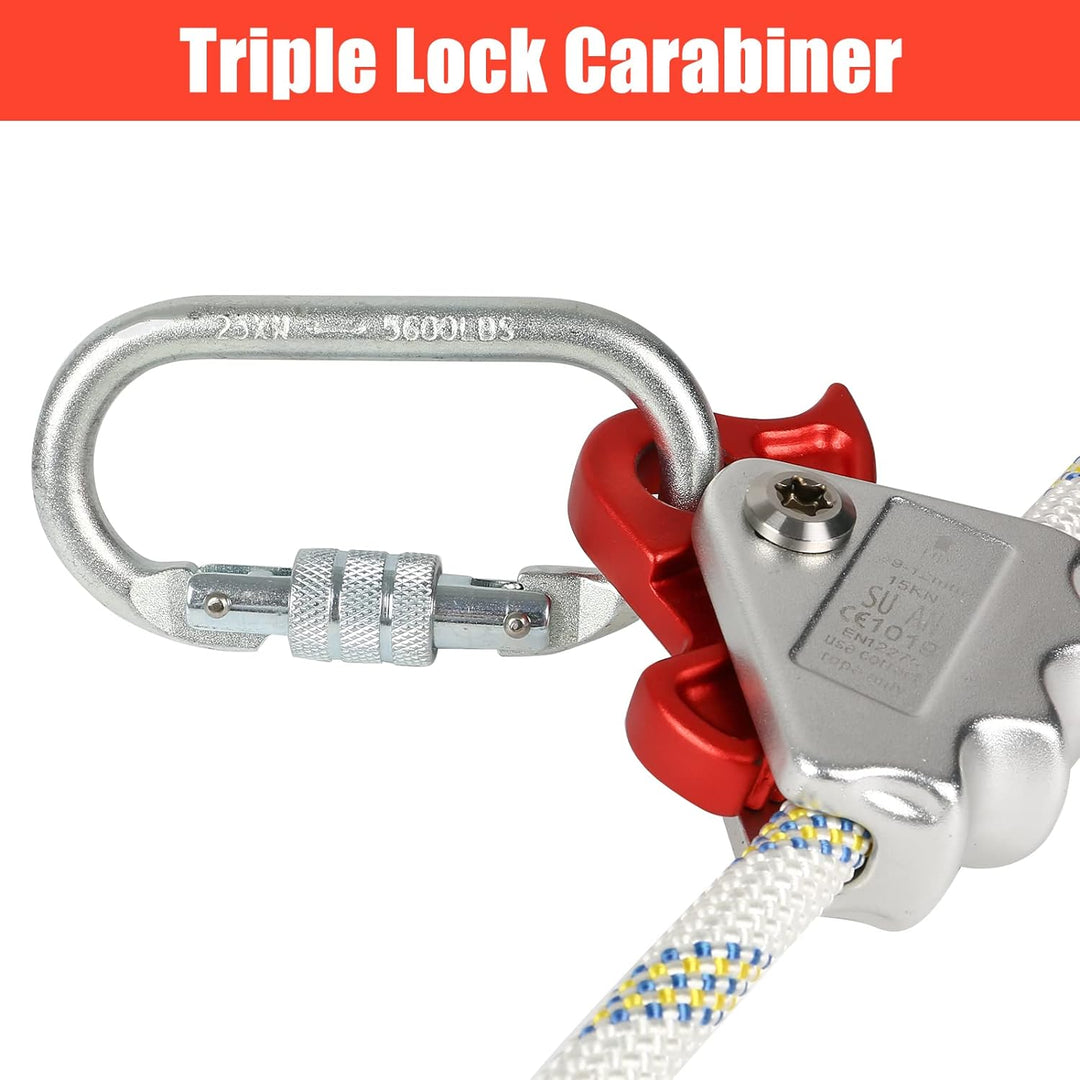 MENAYODA Verstellbare Positionierungsseil, Halteseil mit Seilkürzer PROT-3, Safety Absturzsicherung