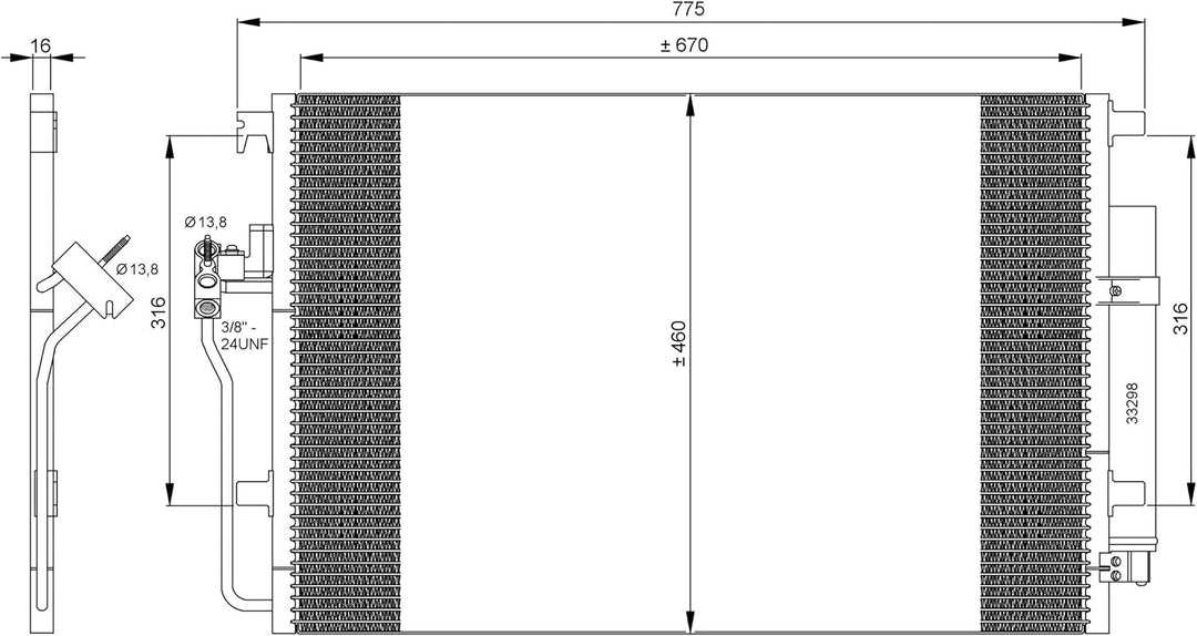 NRF 35849 Kondensator, Klimaanlage