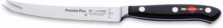 F. DICK Tomatenmesser, Premier Plus (Messer mit Klinge 13 cm, X50CrMoV15 Stahl, nichtrostend, 56° HR