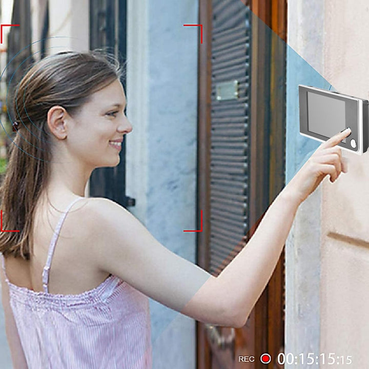 3,5 Zoll LCD Digital Türspion, 720P HD Elektronische Cat Eye Kamera, 120 Grad Sichtwinkel Digital LC