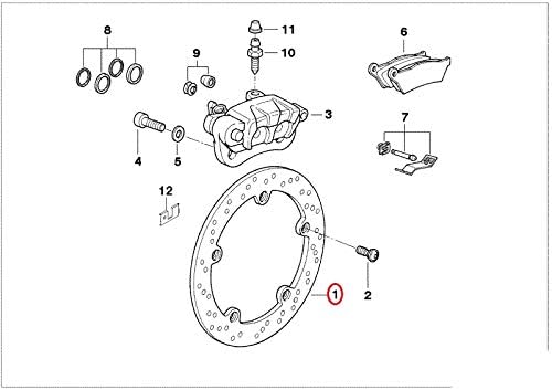 BMW R1100GS original Bremsscheibe hinten NEU R 1100 RT S R R 1150 GS R RT RS