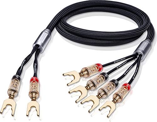 Oehlbach XXL Fusion Four - High-End Bi-Wiring Lautsprecherkabel Stereo Set mit Kabelschuh-Verbinder