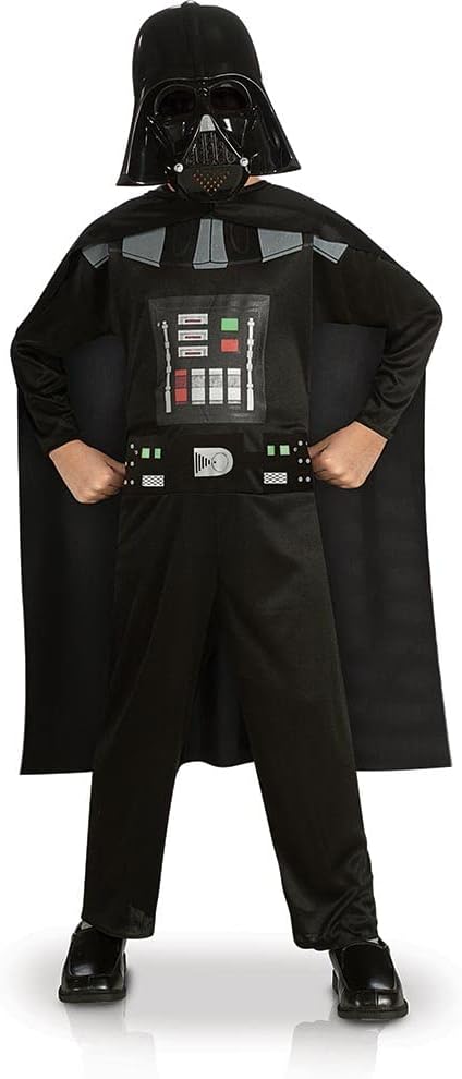 Rubies Costumes ST-881660L star wars Darth Vader Kostüm für Kinder – Grösse 7 – 8 Jahre, Jungen, Sch