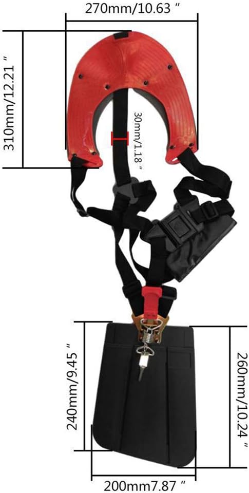 Comfort Motorsensentrimmer Schultergeschirr Gurt Trimmer Trimmer Geschirr Roboter Rasenmäher Zubehör