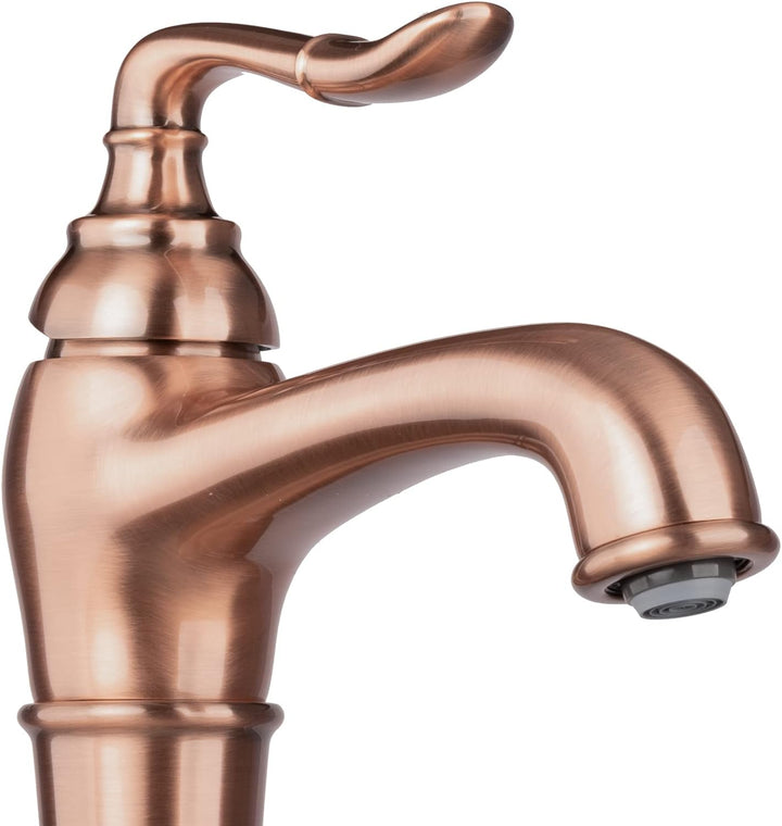 PaulGurkes Unterputz Duschsystem Set Kupfer Rote Bronze Regendusche, Ares & Kronos:Waschtischarmatur