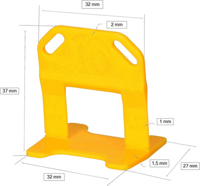 KOTARBAU® Nivellierhilfe für Fliesen Zuglaschen 1 mm Satz 300 Stuck, 300