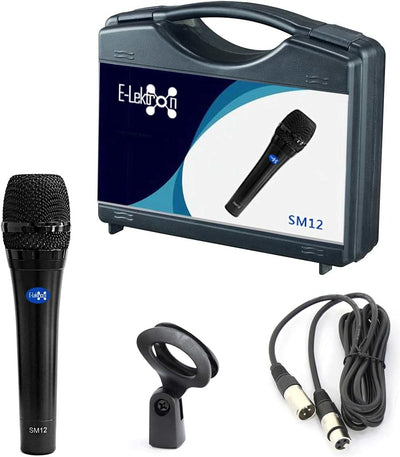 E-Lektron SM12 Studio Live Kondensatormikrofon XLR inkl. Kabel | Koffer Case | Halterung
