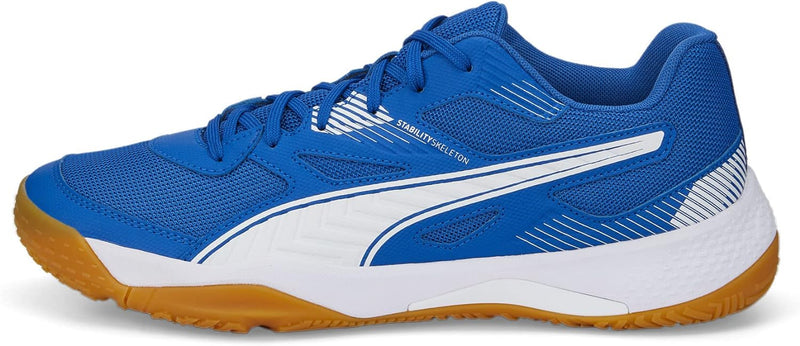 PUMA Unisex Solarflash Ii Indoor Court Shoe 36 EU Puma Royal Puma White Gum, 36 EU Puma Royal Puma W