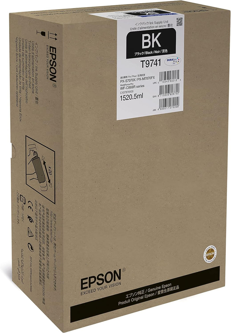 Epson C13T974100 passend für WFC869R Tinte Schwarz 1520, 5ml, XXL