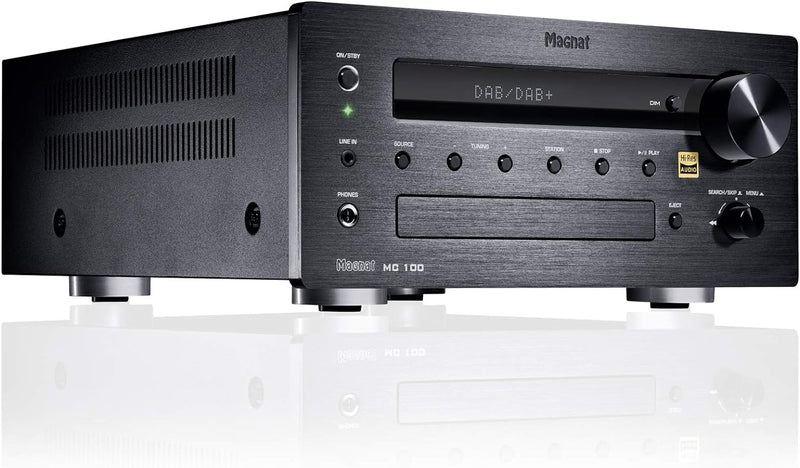 Magnat MC 100 | Kompakter High-End Stereo CD-Receiver mit Hi-Res Qualität | CD, DAB+, FM, Bluetooth®