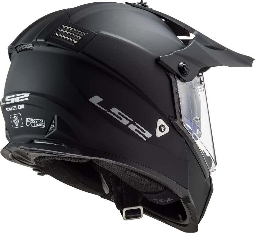 LS2 PIONEER EVO schwarz matt S S Schwarz, S Schwarz