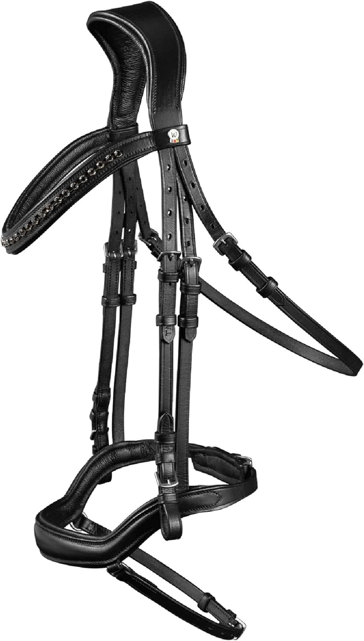 WALDHAUSEN Trensenzaum X-Line New Shape II, WB, schwarz