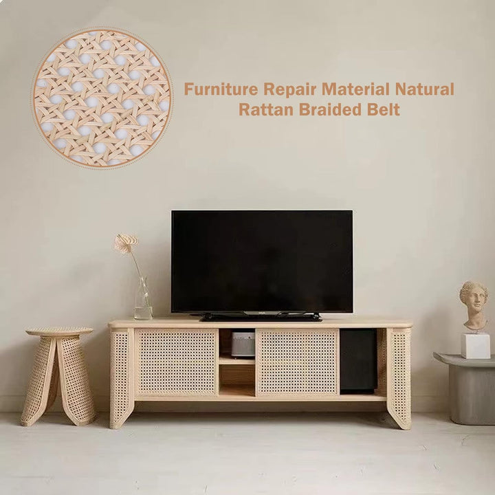 AYYDS Wiener Geflecht, Rattan 0107 Gurtband Natürlich Rattan Geflecht, Handgemachtes Rattan Kunsthan