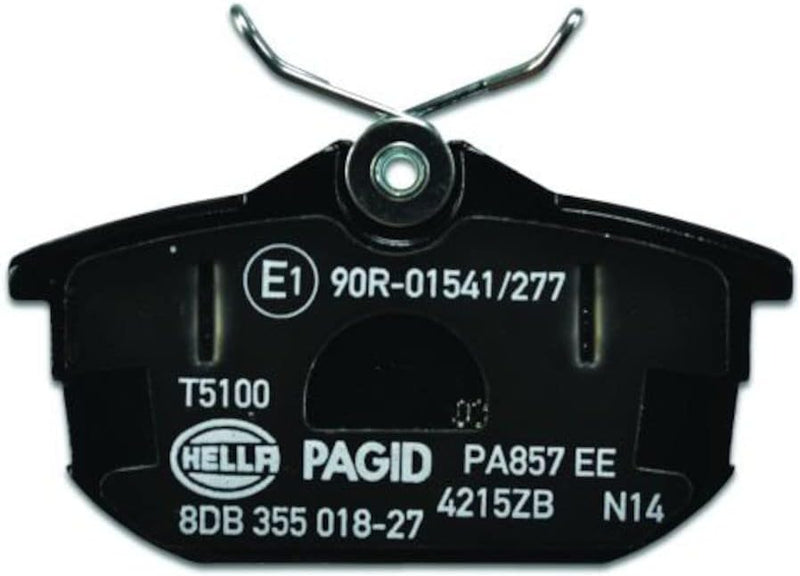 HELLA PAGID 8DB 355 018-271 Bremsbelagsatz - T5100 - Dicke/Stärke: 16.8mm - Bremssystem: Lucas - mit