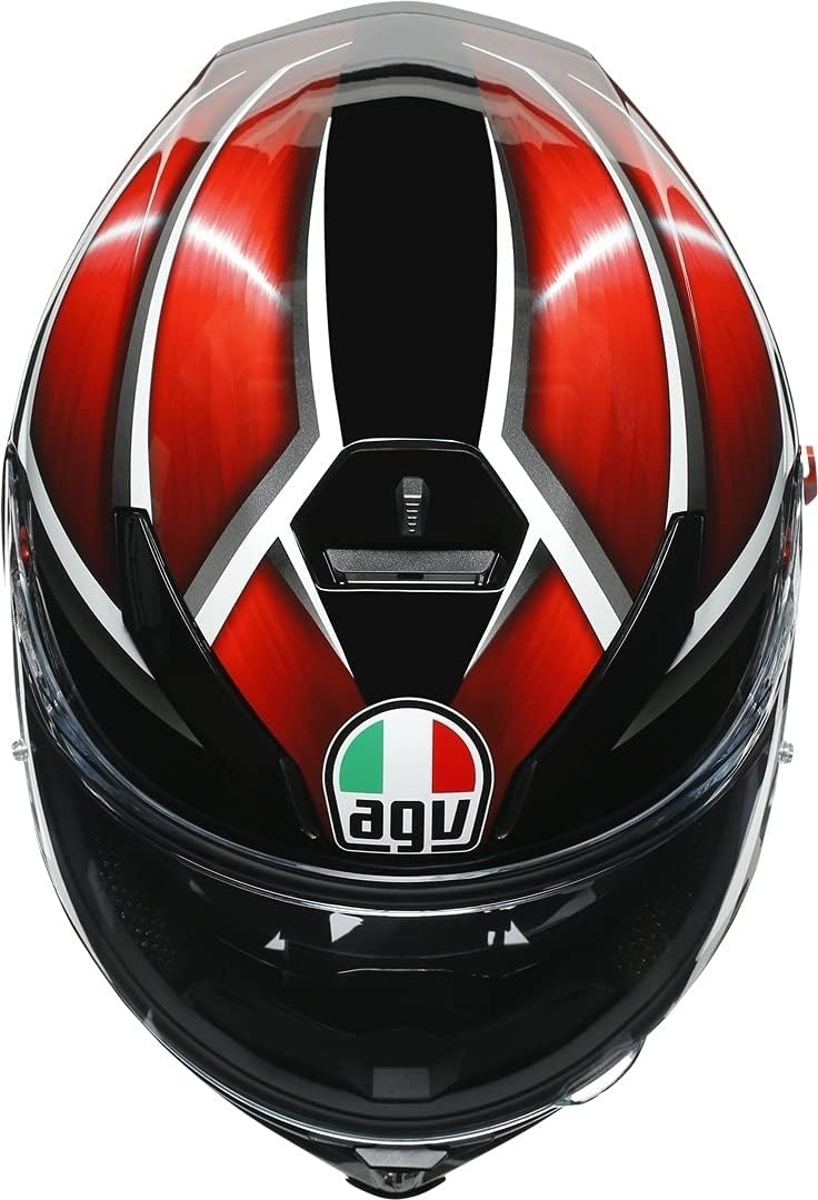 AGV K-5 S Tempest Helm schwarz/rot XXL (63/64) XXL schwarz / rot, XXL schwarz / rot