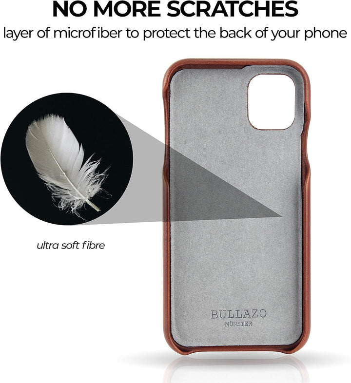 BULLAZO Menor Classic – kompatibel mit iPhone 11 Pro 5,8" Case Handy Schutzhülle aus hochwertigem Le