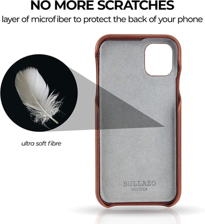 BULLAZO Menor Classic – kompatibel mit iPhone 11 Pro 5,8" Case Handy Schutzhülle aus hochwertigem Le